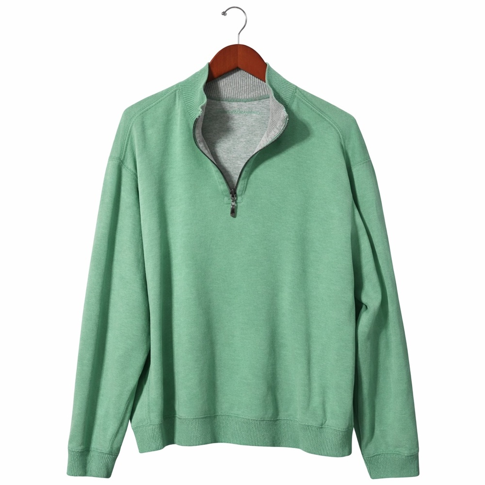 Men’s XL Easter Green Quarter Zip Pullover Casual Lightweight 1/4 Zip Long